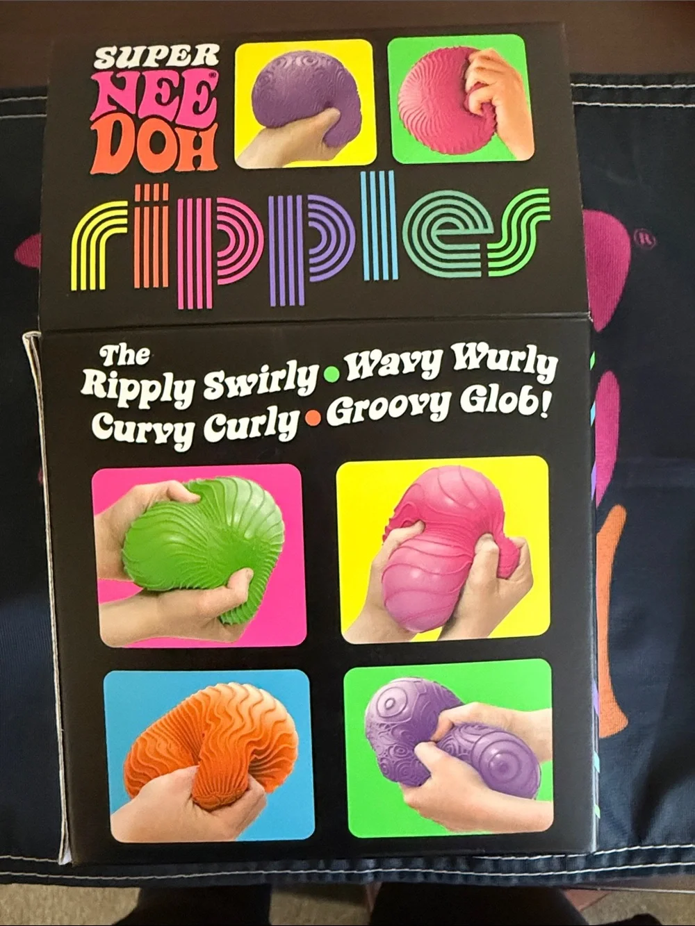 Super NeeDoh Rippples Sensory Squeeze Toy - Pink